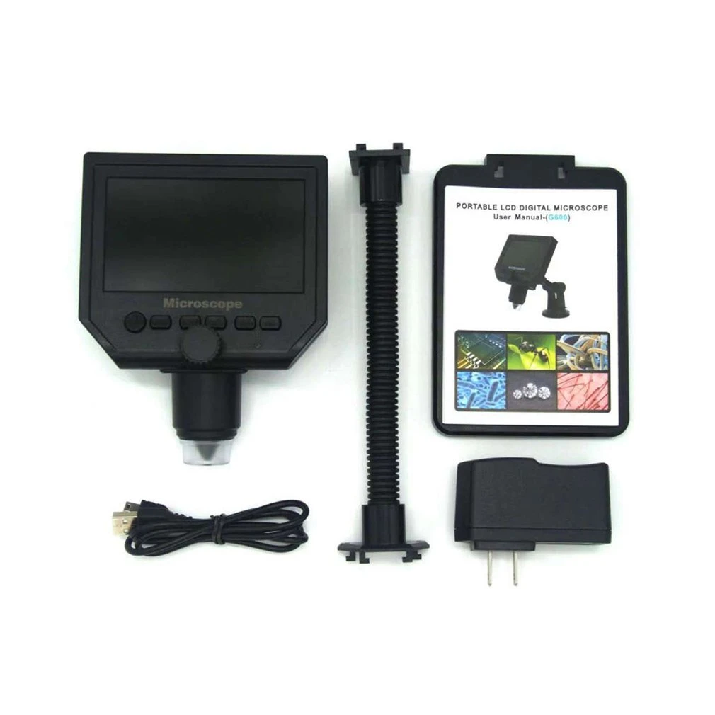 G600 HD Mobile Phone Repair Microscope 4.3 Inch 600X Digital Electron Microscope Black G600 HD Mobile Phone Repair Microscope 4.3 Inch 600X Digital Electron Microscope Black