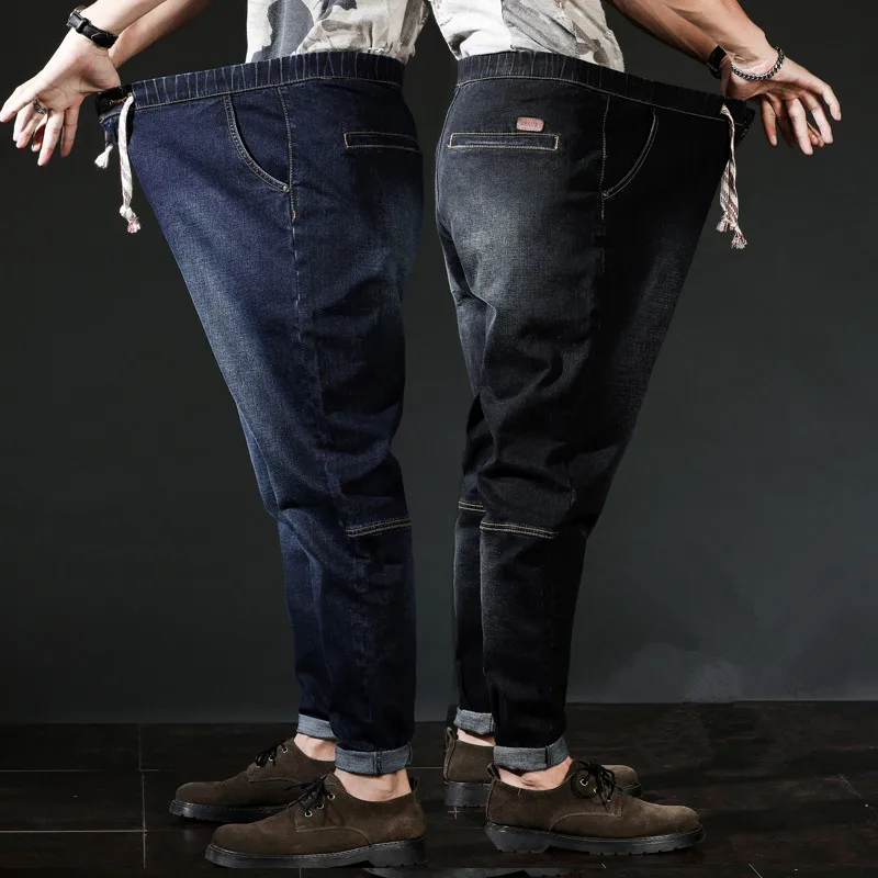 

2018 new fashion Mens Casual Pants high quality cowboy Harem Pants male Clothing Cotton Formal Trousers men size L-6XL