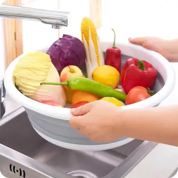 

Silicone Bucket for Fishing Promotion Folding Bucket Car Wash Outdoor Fishing Supplies Square Bathroom Kitchen Camp Bucket