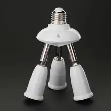 Регулируемый E27 сплиттер 3 4 5 головок основание светильника E27 основание светильника держатель Splitter светодиодный свет лампы преобразователя держатель адаптера разъем