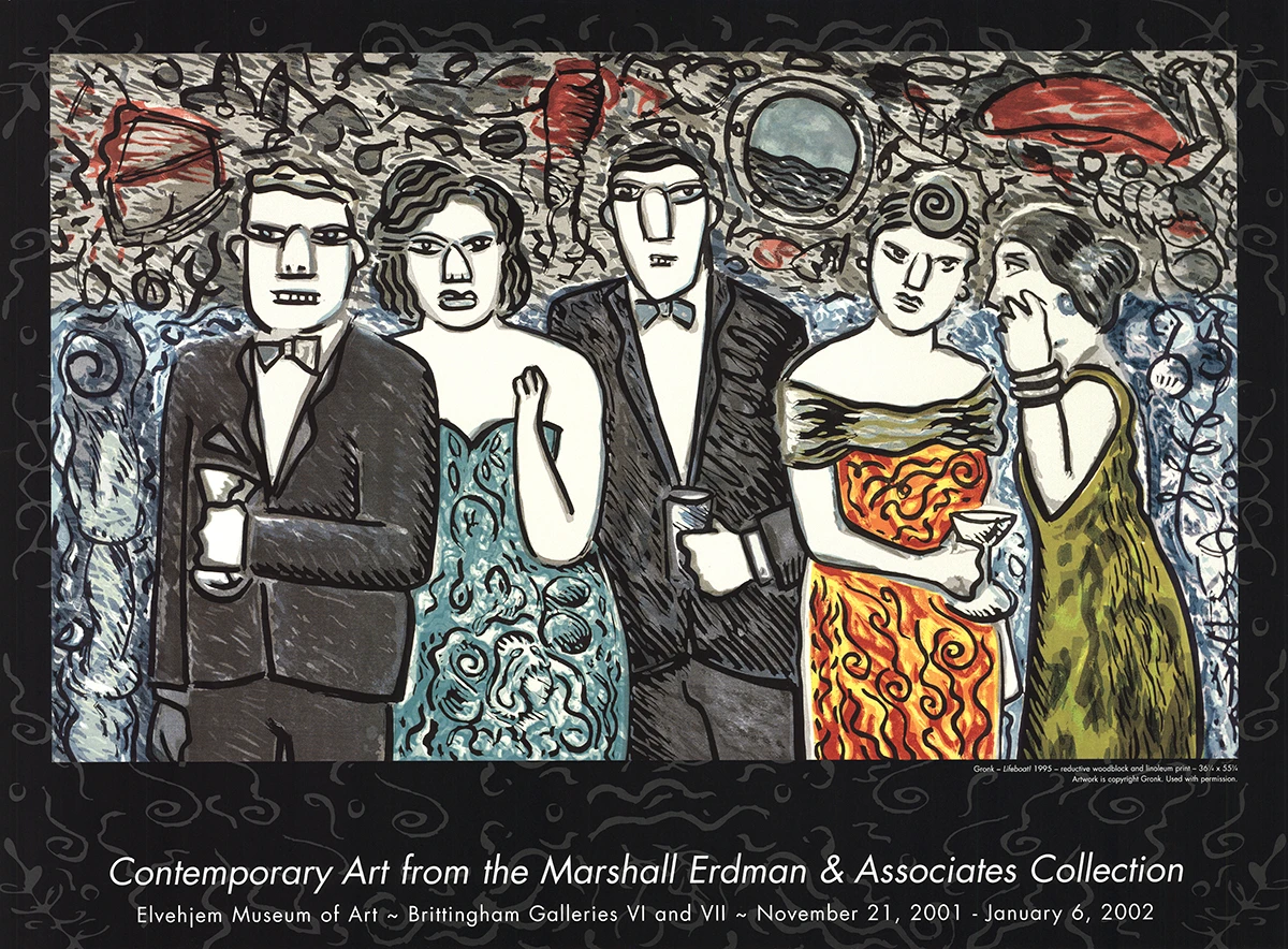 Gronk - Lifeboat! - 2001, 17.5 x 24 in.