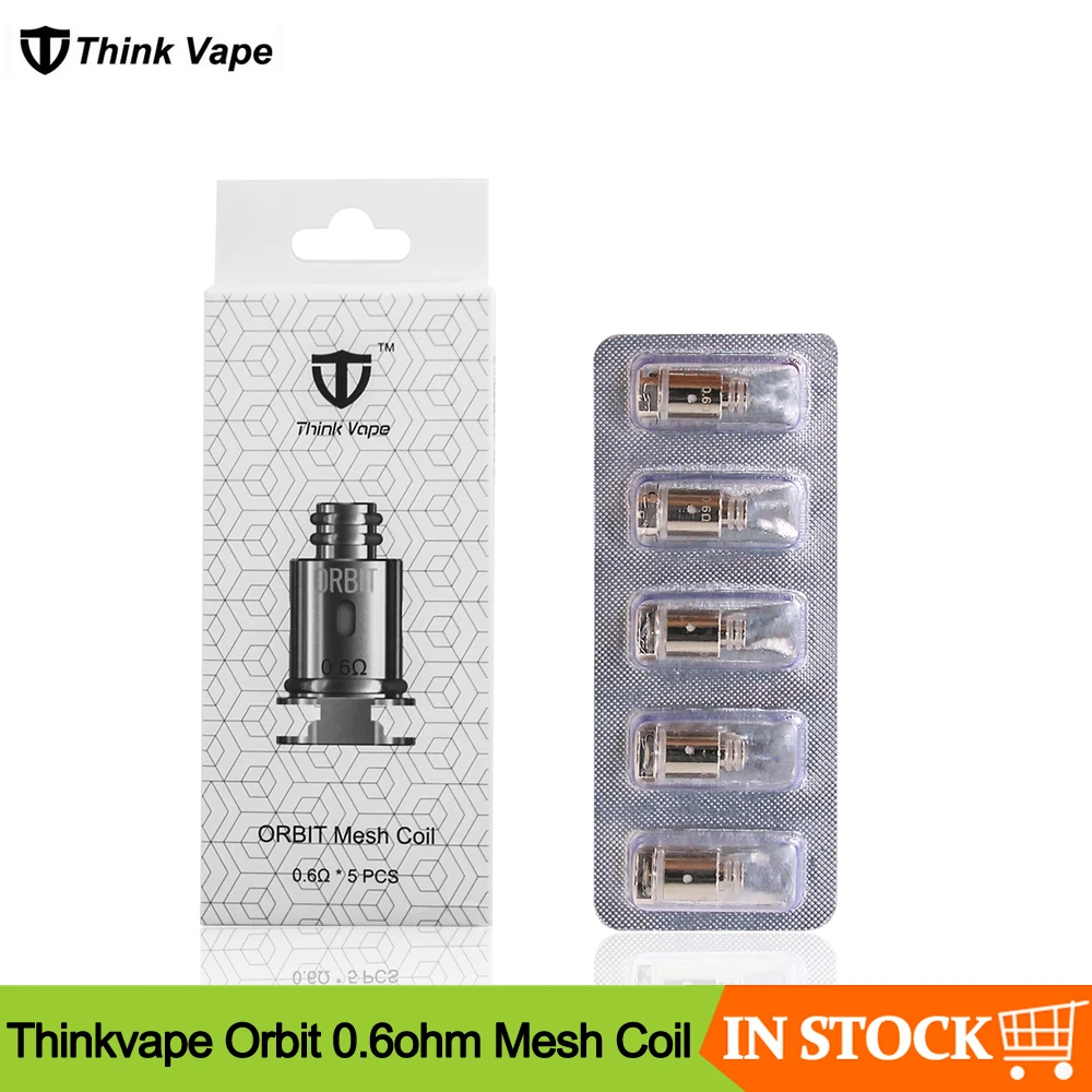 

5Pcs/pack Thinkvape Orbit Mesh Coil 0.6ohm Regular coil 1.2ohm E Cigarette Replacement coil For Thinkvape Orbit Kit