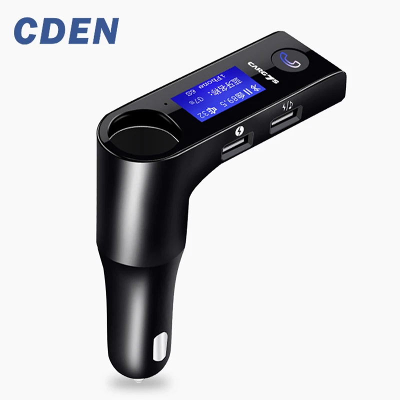Wireless Bluetooth Car MP3 Player FM Transmitter with Dual USB cigarette Lighter Port Car Kit Support AUX by CDEN
