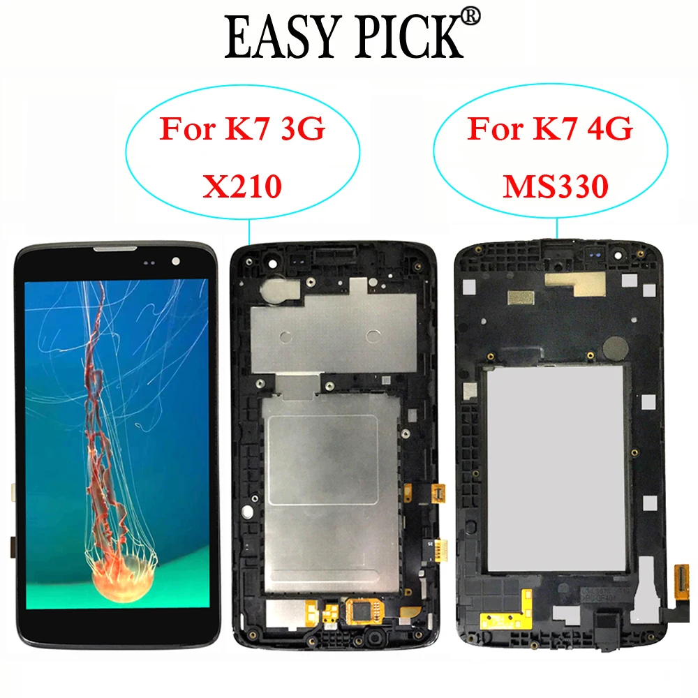 

For LG K7 3G X210 LCD Display Touch Screen Digitizer Assembly For LG K7 LTE 4G MS330 AS330 K332 K330 X210DS L51AL L52VL