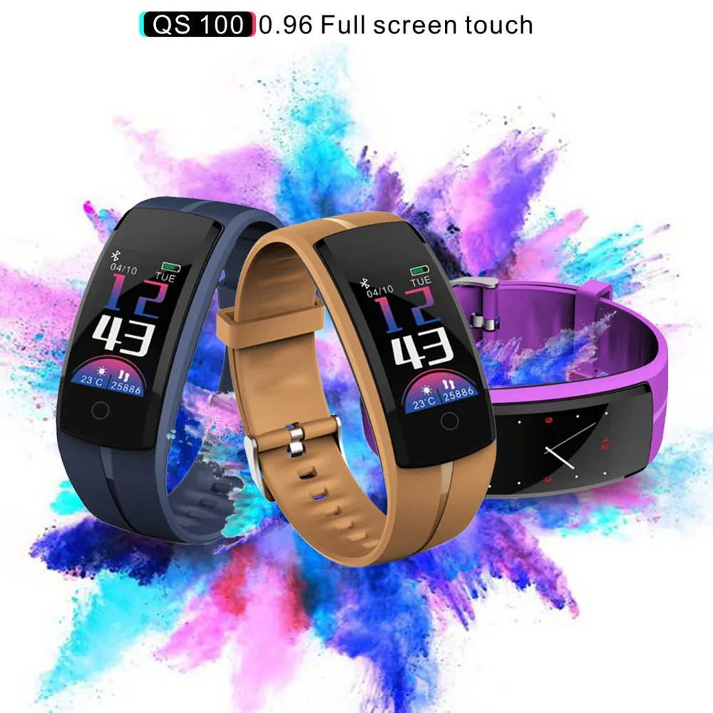 2019 IP67 Waterproof Bluetooth Men Women Calorie Blood Pressure Exercise Heart Rate Pedometer Smart Watches For IOS Android #A