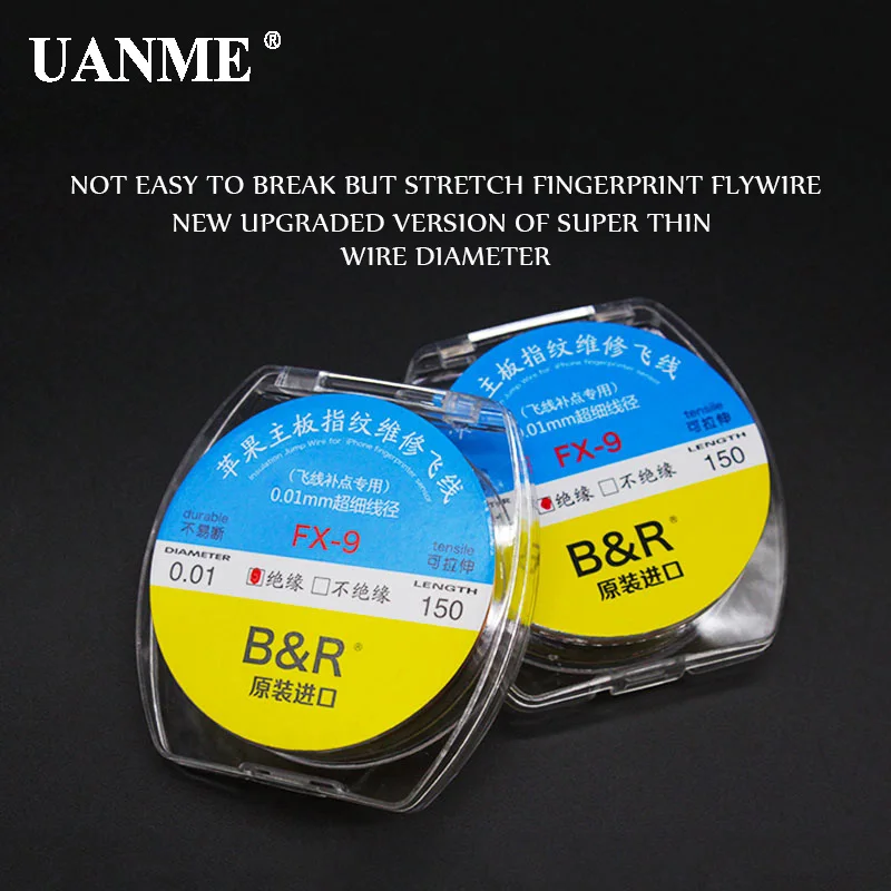 UANME B& R 0,01 мм 150 м изоляция/теплоизоляция медная линия паяльник для iPhone чип проводник провода