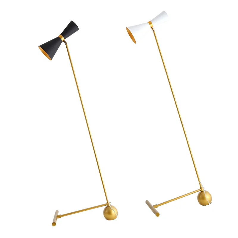 Lustre Painted Gold E27 Led Floor Lamp 1 Light Speaker Floor Light Nordic Minimalism Living Room Floor Lamp Metal Lamp Lamparas