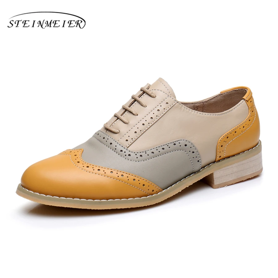 

2016 Fashion Flat Shoes Ladies Genuine Leather Oxford Shoes For Women Flats Moccasins Sapatos Femininos Sapatilhas Zapatos Mujer