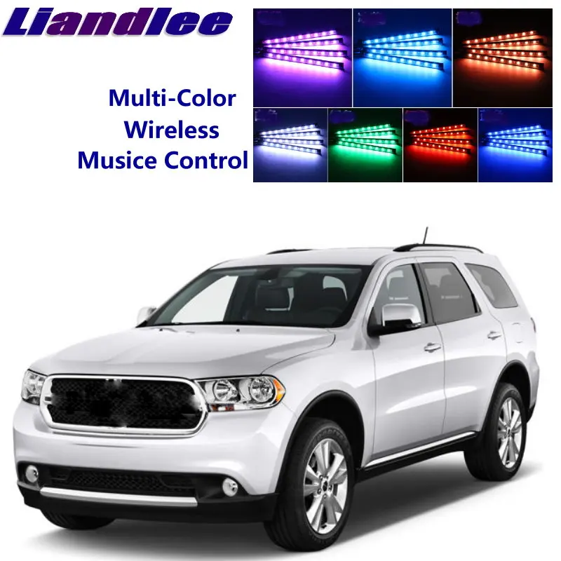 LiandLee Car Glow Interior Floor Decorative Seats Accent Ambient Neon light For Dodge Durango MK3 2011~2015