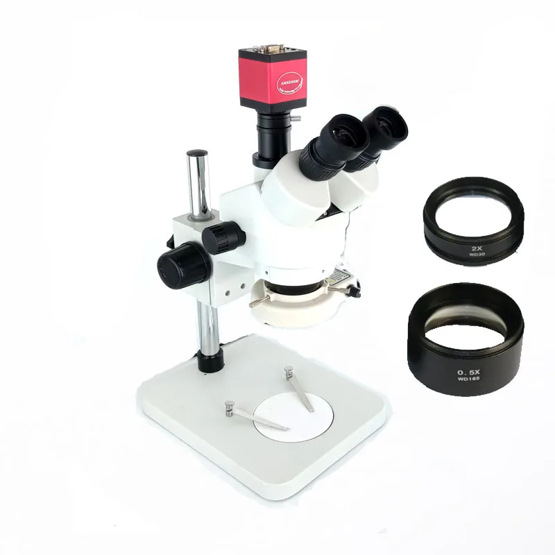 Magnification Zoom 3.5X 90X Trinocular Stereo Microscope +13MP HDMI VGA