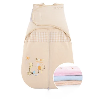 

Cotten Anti-fright Zipper Design Infant Thicken Swaddle Spring Anti-kick Newborn Sleeping Bag 0-6M Babies Christmas Gift Z810