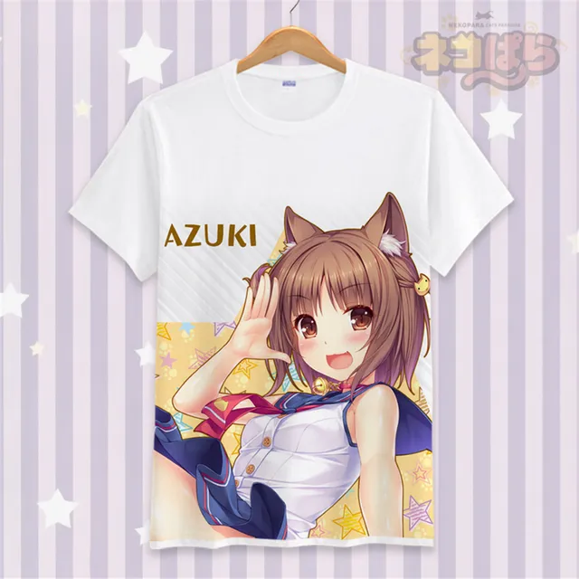 Anime Cosplay Costume Neko Mancer Cat Wizard Funny T Shirt Best