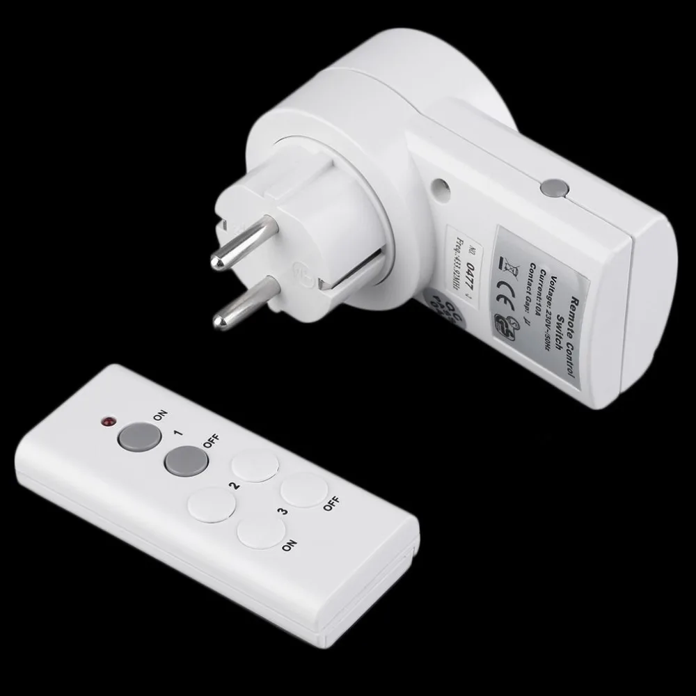 

1 Wireless Remote Control Power Outlet Light Switch Socket 1 Remote EU Plug Newest High Quality Free Shipping