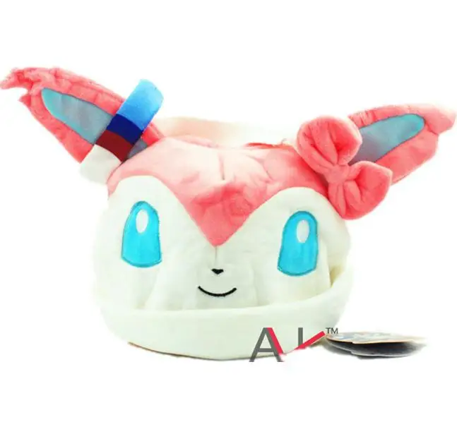 

Hot sell 10pcs anime Poke Mon monster Eevee Cosplay plush hat free shipping .