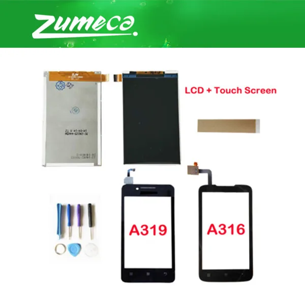 Высококачественный ЖК экран для Lenovo A316 A 316 A319 319 + дигитайзер сенсорного экрана