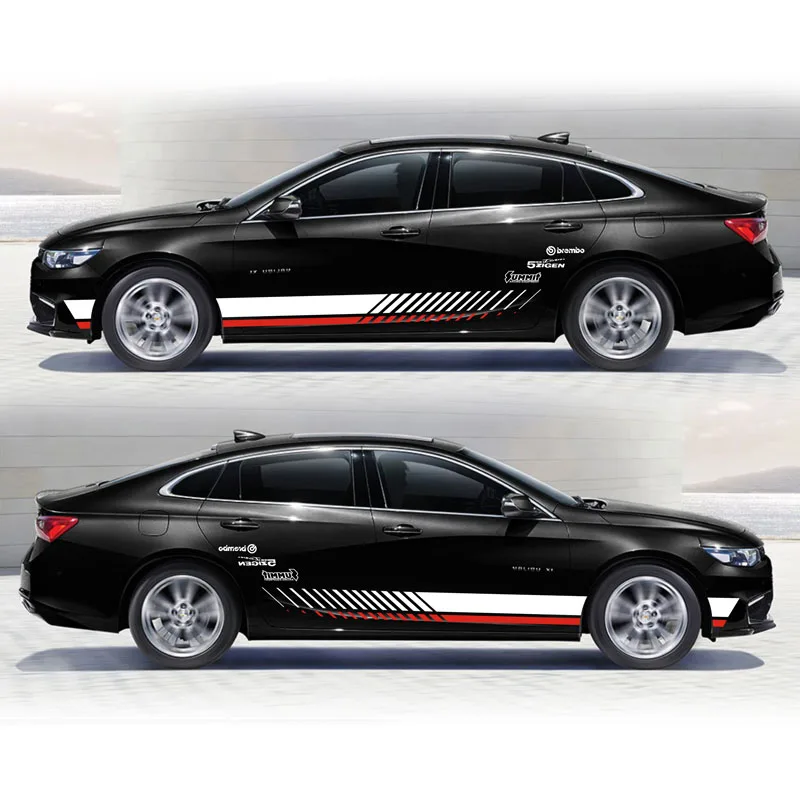 TAIYAO автомобильный стильный спортивный автомобильный стикер для Chevrolet Malibu Mark Levinson автомобильные аксессуары и наклейки авто стикер - Название цвета: Black car