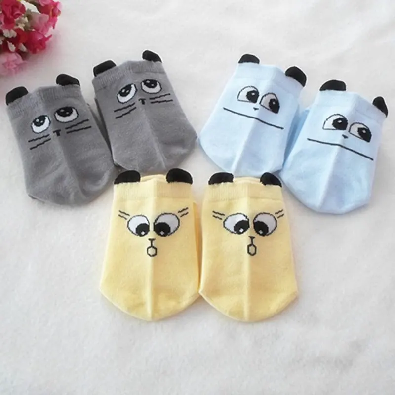 Хлопковые носки для новорожденных; носки для малышей с героями мультфильмов; нескользящие носки для младенцев