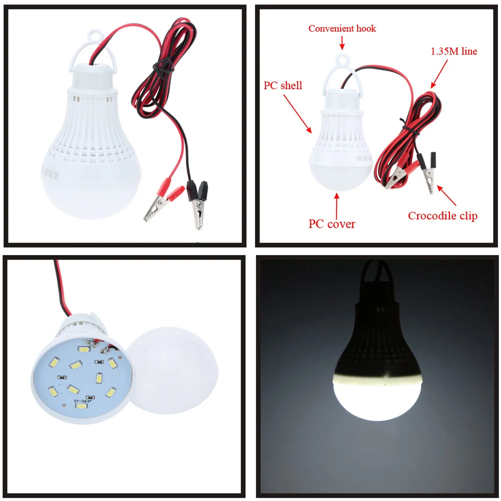 Светодиодная лампа с чипом smd 5730 12 В 3/5/9/10/12 Вт|ampoule led|led bombillasmd |