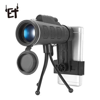 40X60 Monocular Telescope Mobile Phone Len HD Mini Scopes Lenses Compass Clip Tripod Universal for Most Phone Outdoors Camping