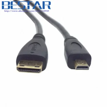 

Micro HDMI male to Mini HDMI Male Type D to D Cable 5ft 1.5m