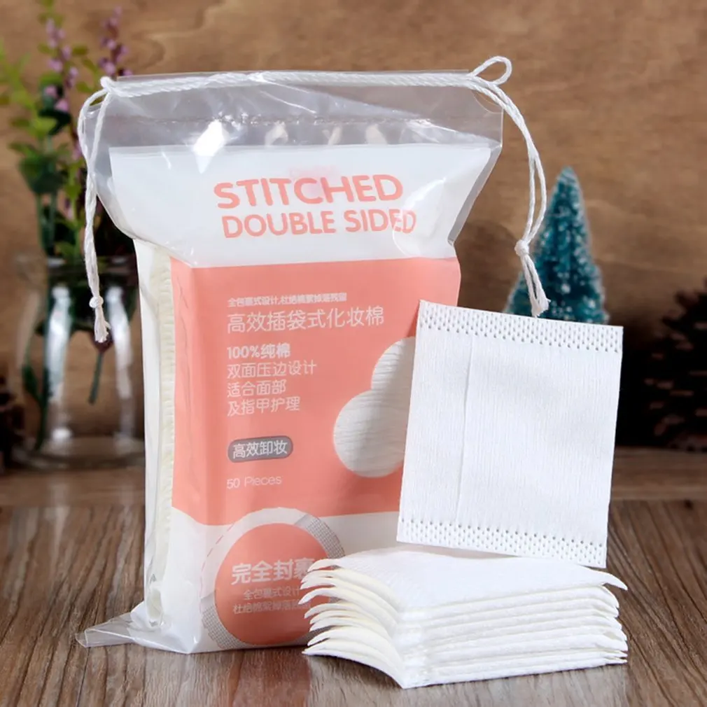 

Soft Cotton Pads Skin Care Makeup Remover Cleansing Wipes Pads 2 Differently Textured Surfaces
