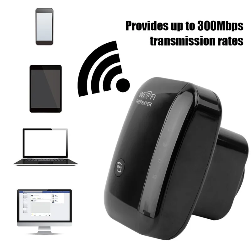 300 Мбит/с Wifi ретранслятор, беспроводной расширитель диапазона и усилитель сигнала для WPS