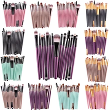 MAANGE Pro 15Pcs/Kit Makeup Brushes Set Eye Shadow Brow Eyeliner Eyelash Lip Foundation Power Cosmetic Make Up Brush Beauty Tool