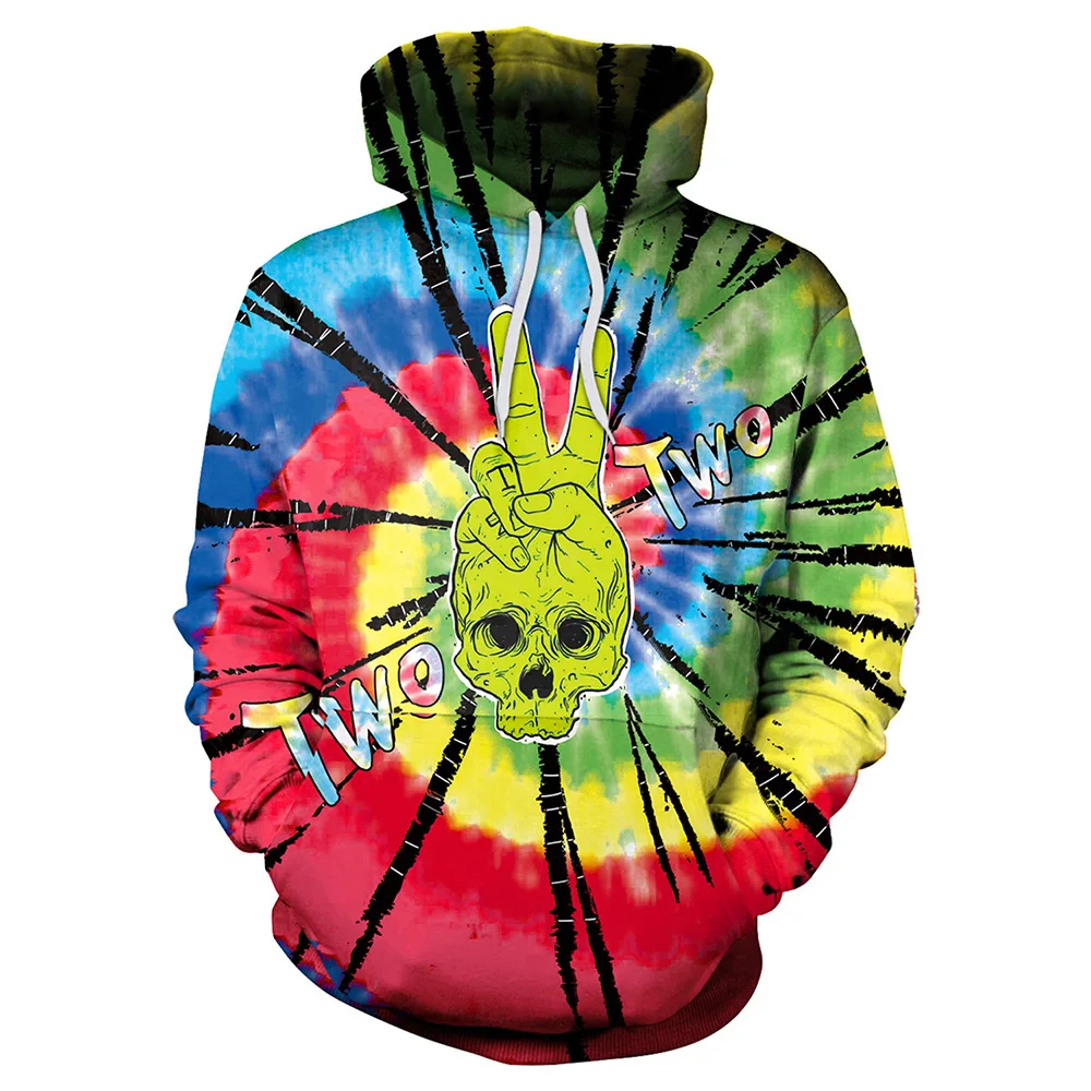 Новинка 065 Ouija Yes or NO Destiny толстовка с капюшоном и принтом Tie Dye Femme Повседневная Свободная Мужская Женская толстовка с карманом