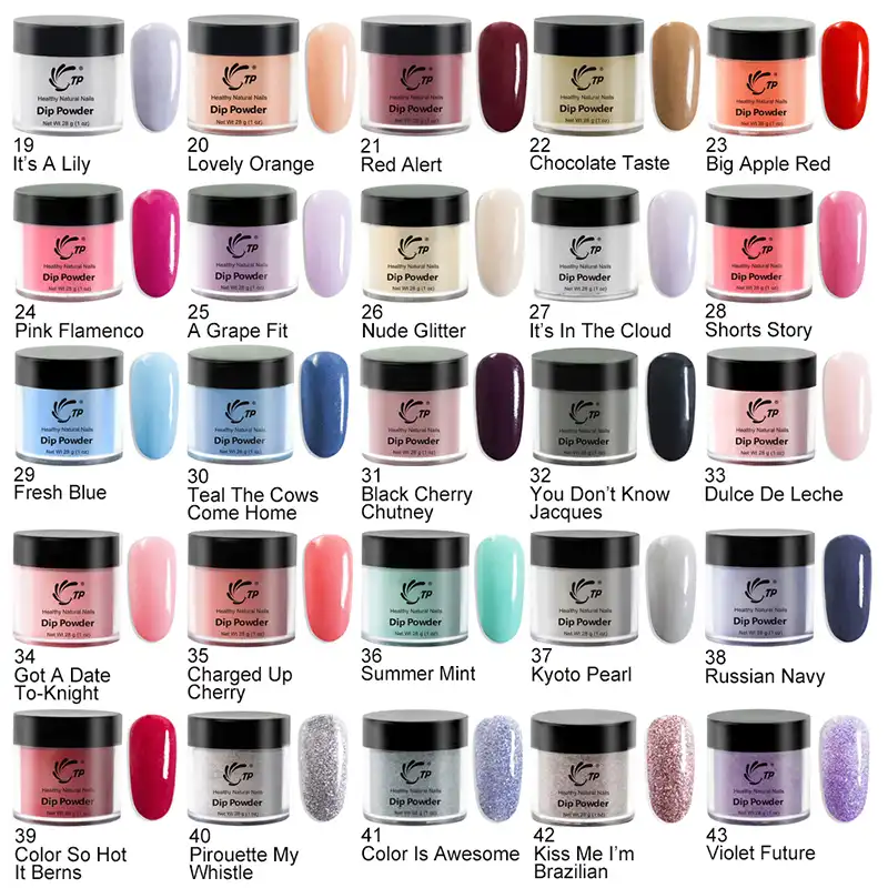 Nail Dip Powder Color Chart