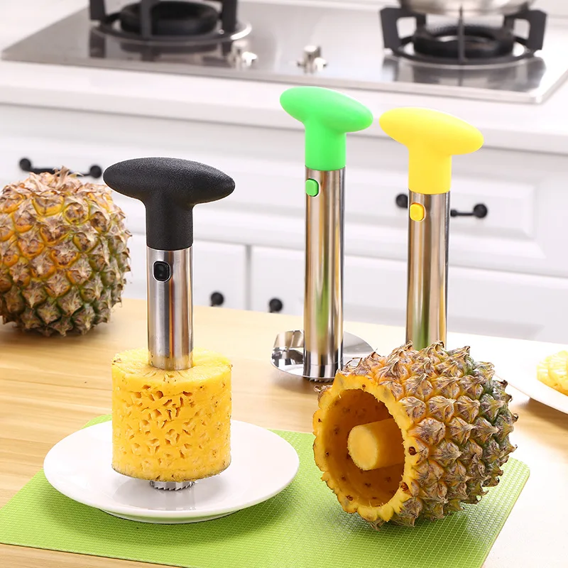 

Practical Stainless Steel Easy to use Pineapple Peeler Accessories Slicers Fruit Knife Cutter Corer Kitchen Gadgets Clips Tool