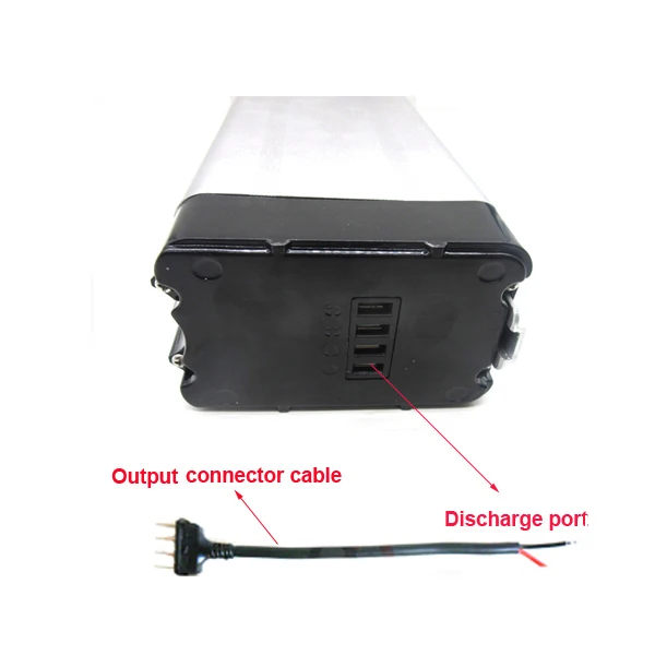 Clearance Silver Fish Aluminium Case eBike battery 24V 15Ah Electric Bike battery for Bafang 8Fun E-Bike motor 8