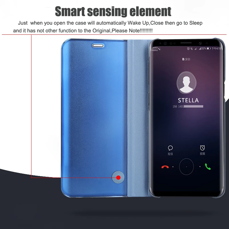 Роскошный прозрачный зеркальный флип чехол для huawei mate 20 Lite Pro подставка стенда