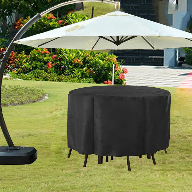 

Waterproof Oxford Cloth Dust Proof Round Cover for Furniture Table Chair Sofa Garden Outdoor Patio Protective Case