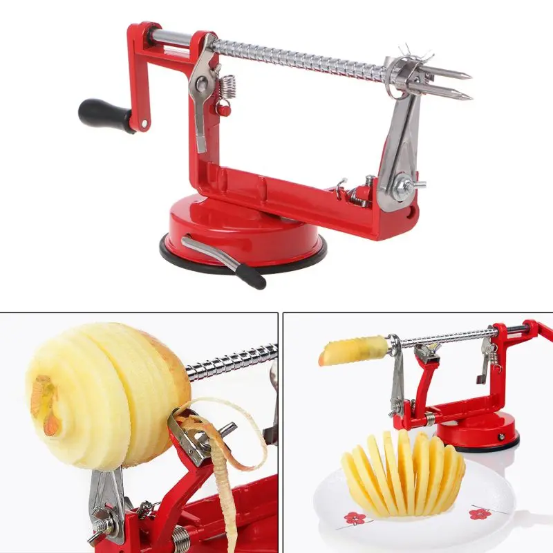  Stainless Steel 3 in 1 Apple Peeler Fruit Peeler Slicing Machine Apple Fruit Machine Peeled Tool