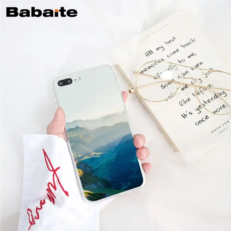 Babaite зимний Снежный горный Sceneary чехол для телефона для iphone 11 Pro 11Pro Max 8 7 6 6S Plus X XS MAX 5 5S SE XR - Цвет: A6