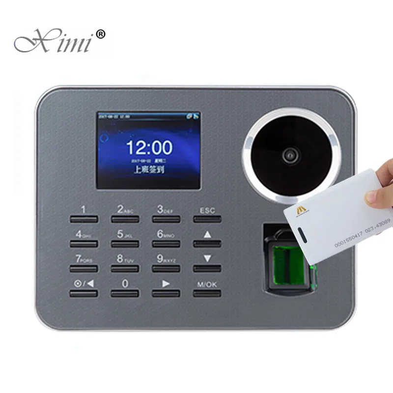 Новинка! пальмовое время посещаемости ZK iClock360-P биометрический рекордер времени