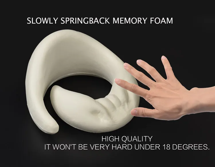 Personalized U shape travel neck pillow inflatable scarf neck rest pillow memory foam pillow