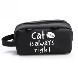 Новый милый кот косметичка Чехлы для макияжа мягкий Многофункциональный солнцезащитные очки сумка для хранения легко носить с собой для