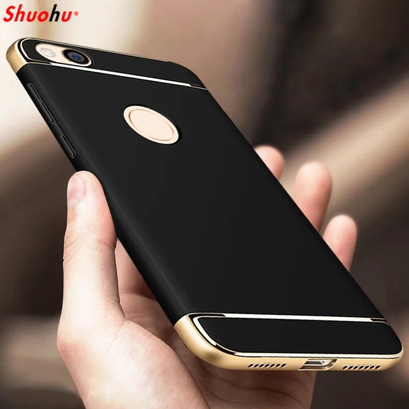 

SHUOHU Luxury Phone Cases for Xiaomi Redmi Note 4 4x 32gb 64gb Case Hard Shockproof PC Back Cover for Xiaomi Redmi 4x Case Cover