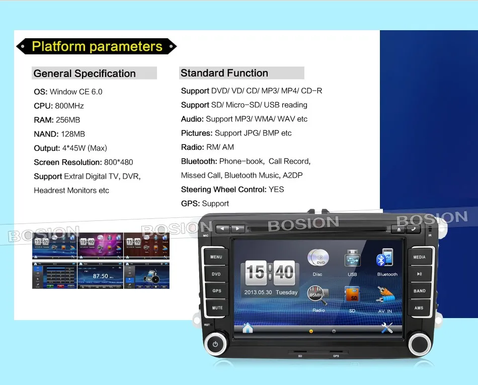 Best 2din 7"screen Built-in GPS Car DVD with GPS Navigation for VW JETTA PASSAT/B6/CC GOLF 5/6 POLO Touran Tiguan Caddy 13