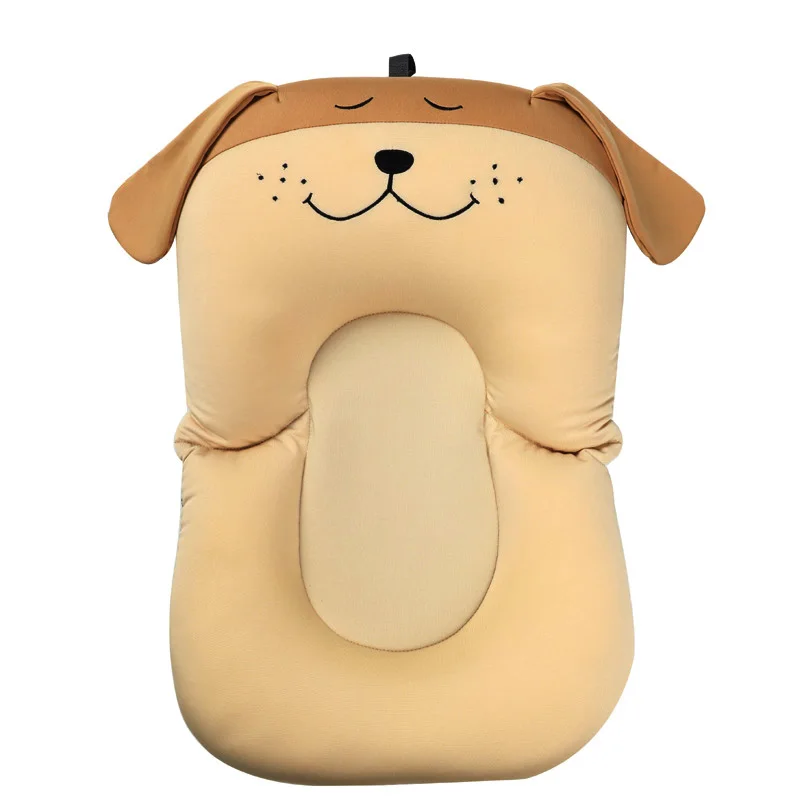 Dog Baby Shower Портативный воздушной подушке кровать младенцев детская ванночка Pad Нескользящие коврик для ванной новорожденных безопасности для ванны сиденье Поддержка - Цвет: Dog