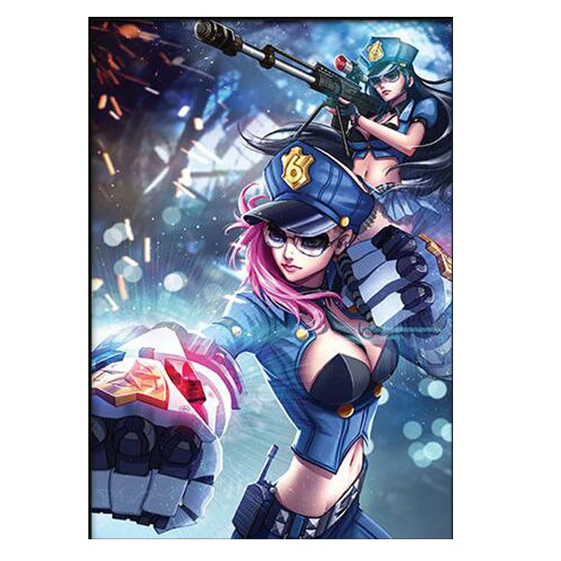 

Full Square Resin Rhinestones Diamond mosaic Game girl Diamond embroidery 5D DIY Diamond painting Cross stitch Kits