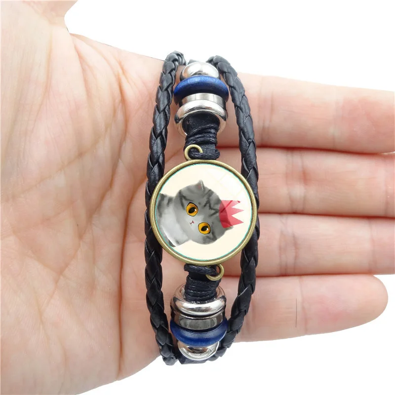 NEW 2018 Simple Fashion Cute cat time gem bracelet...
