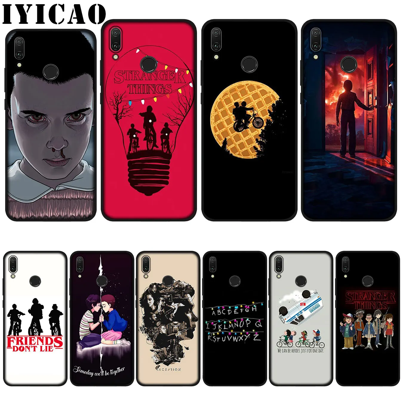 Мягкий чехол IYICAO очень странные дела для Huawei P20 Pro P10 P8 P9 P30 Lite Mini 2017 P Smart 2019 |