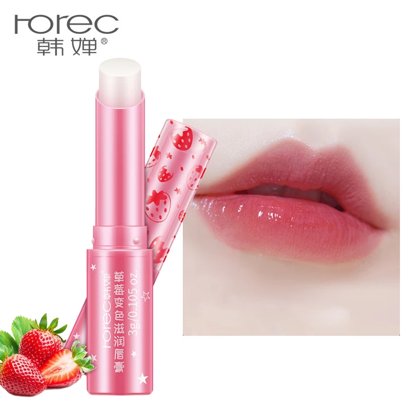 

BIOAQUA Face Skin Care Natural Strawberry Discoloration Lip Balm Colorless Long Lasting Lips Skin nourishing Lips Care Lipsticks
