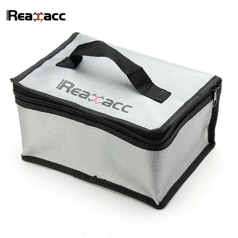 Realacc 220x155x115 мм огнезащитная Lipo батарея сумка чемодан коробка для хранения с ручкой для RC моделей квадрокоптера часть