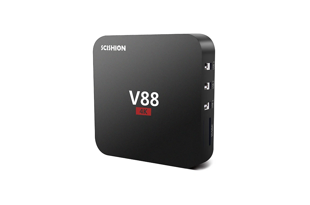 V88 Android 5.1 4K TV Box RK3229 Mali-400 1G RAM 8G eMMC 4 USB 4K WiFi Full Loaded Quad Core 1.5GHZ KODI Media Player Mini PC