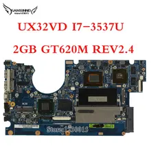 Laptop Motherboard UX32VD SSD Intel Core I7-3537U 2GB GT620M rev2.4 with 60-NPOMB1E00-C11 UX32VD Mainboard 100% Tested
