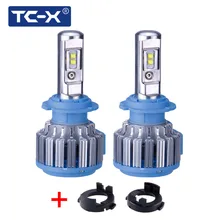 TC-X LED лампы для авто светодиодные лампы H7 (только для рефлектора) для KIA K3 Новый Carens Rio2017 S8 Sonata + адаптеры