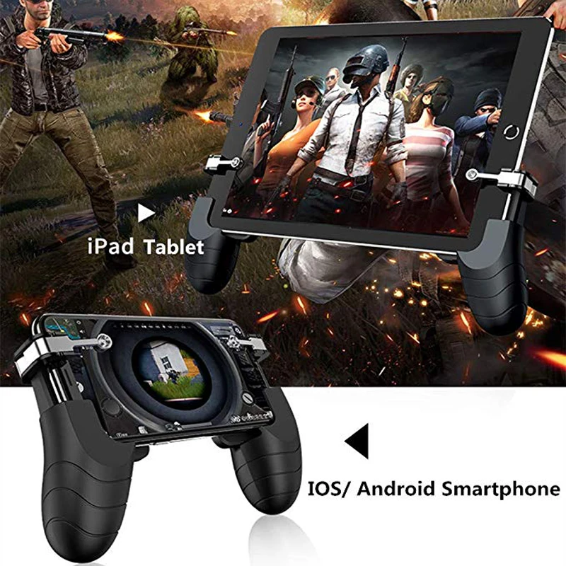 Мобильный контроллер PUBG геймпад для планшета Ipad IOS Android игровой джойстик L1R1 Бесплатный пожарный комплект кнопок к джойстику шутер ручка